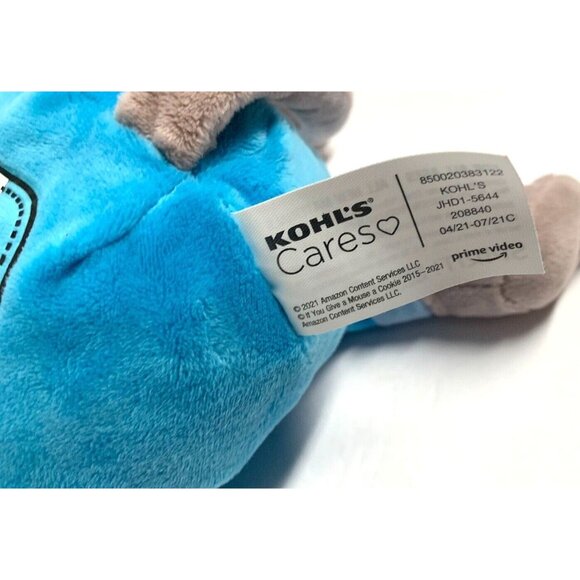 Kohls Cares Plush If You Give A Mouse A Cookie Blue Overalls 12 in Stuffed Toy D - Picture 4 of 4
